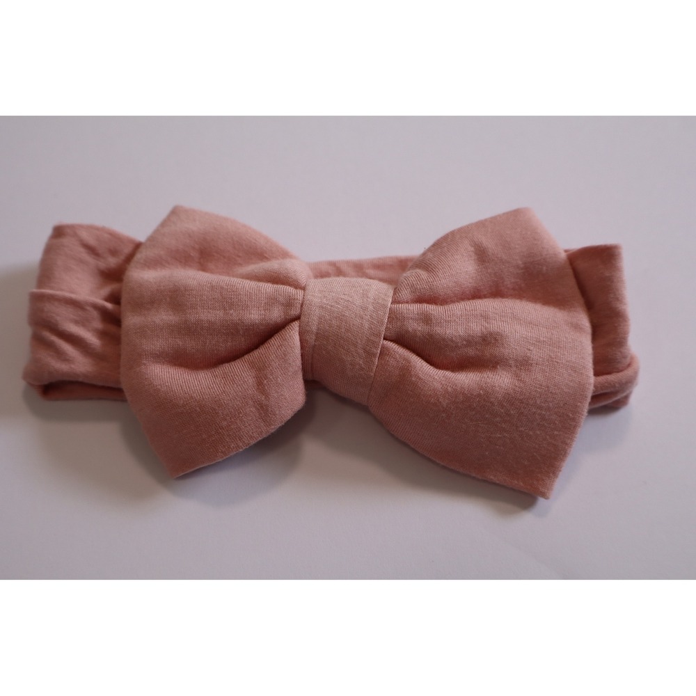 Little Sleepies Pink Bamboo Bow Headband NB-3T